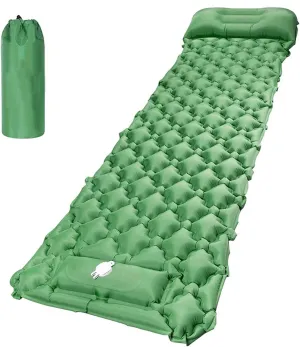 GaRcan Inflatable Sleeping Mattress Inflatable Sleeping Mat Ultralight, Portable Sleeping Pad, Waterproof Comfortable Roll Mats with Pillow, Ultralight and Small Pack Size, for Travelling
