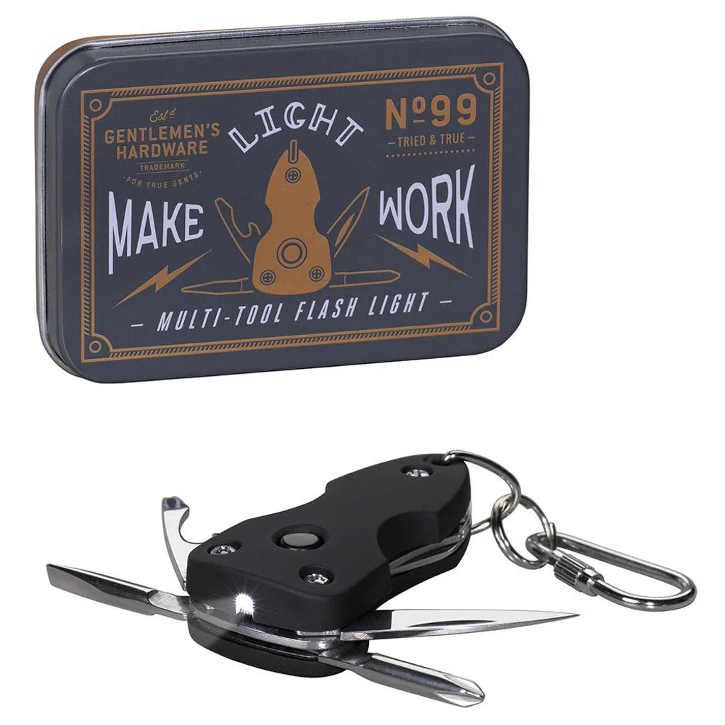Gentlemen's Hardware | Pocket Multi Tool with Flashlight