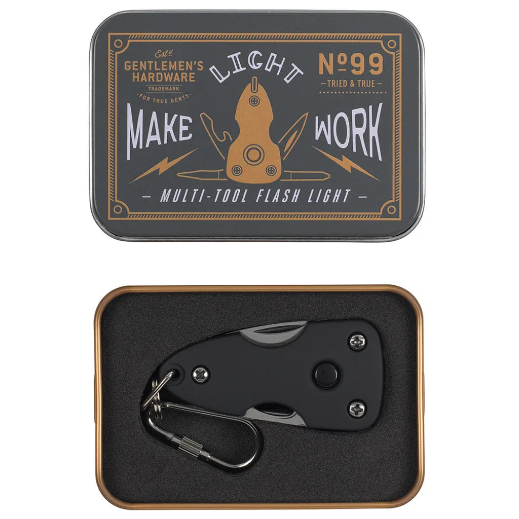 Gentlemen's Hardware | Pocket Multi Tool with Flashlight