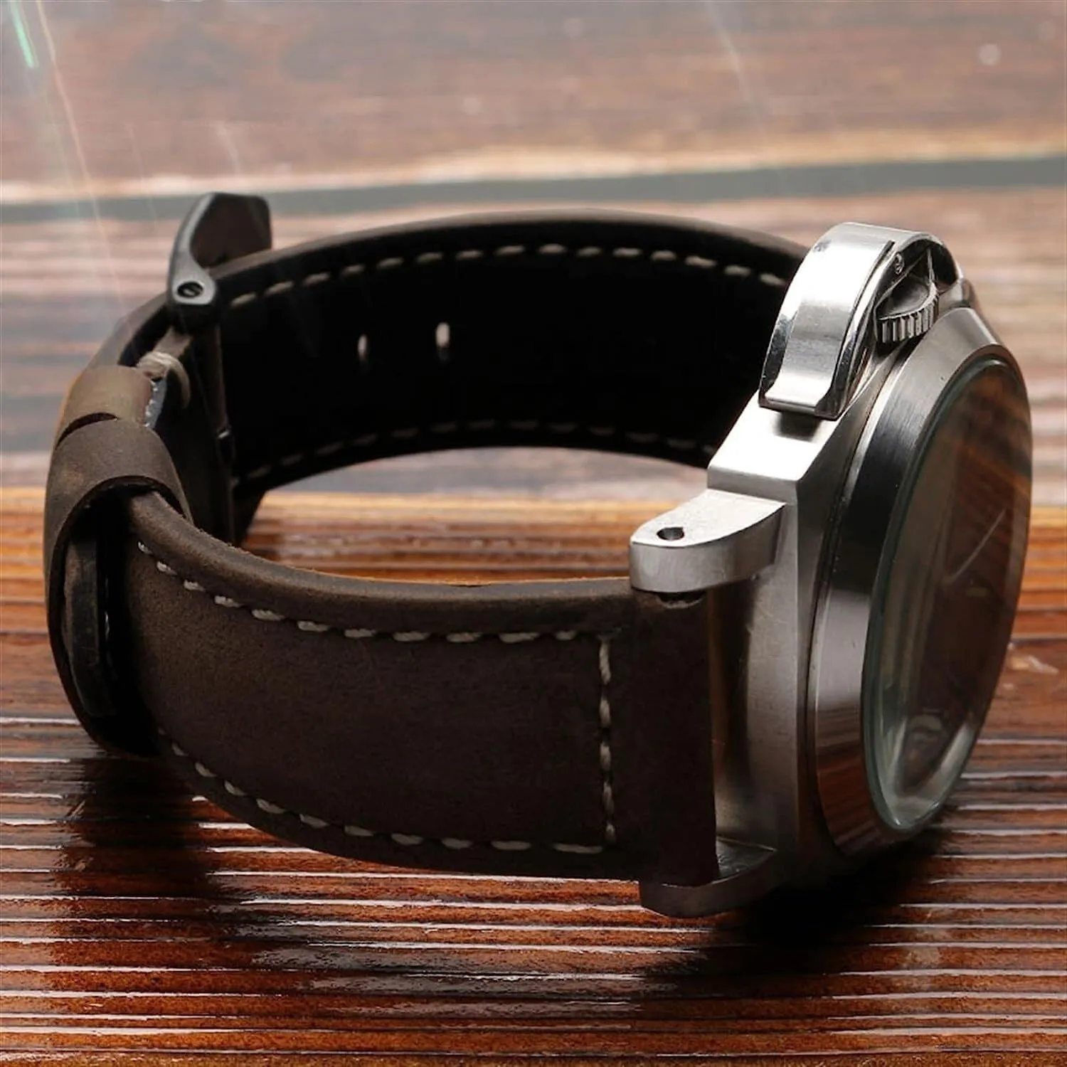 Genuine Cowhide Leather Retro Watch Band For Panerai PAM111 441 Watchband Man Wrist Strap 20mm 22mm 24mm