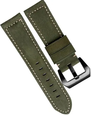 Genuine Cowhide Leather Retro Watch Band For Panerai PAM111 441 Watchband Man Wrist Strap 20mm 22mm 24mm