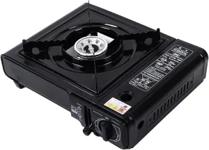 gernie Cassette Grill, Stainless Steel Cassette Stove Portable Camp Stove Outdoor Stove for Picnic Camping Travel, Not Included Gas, Camping Grills, Camping Stoves