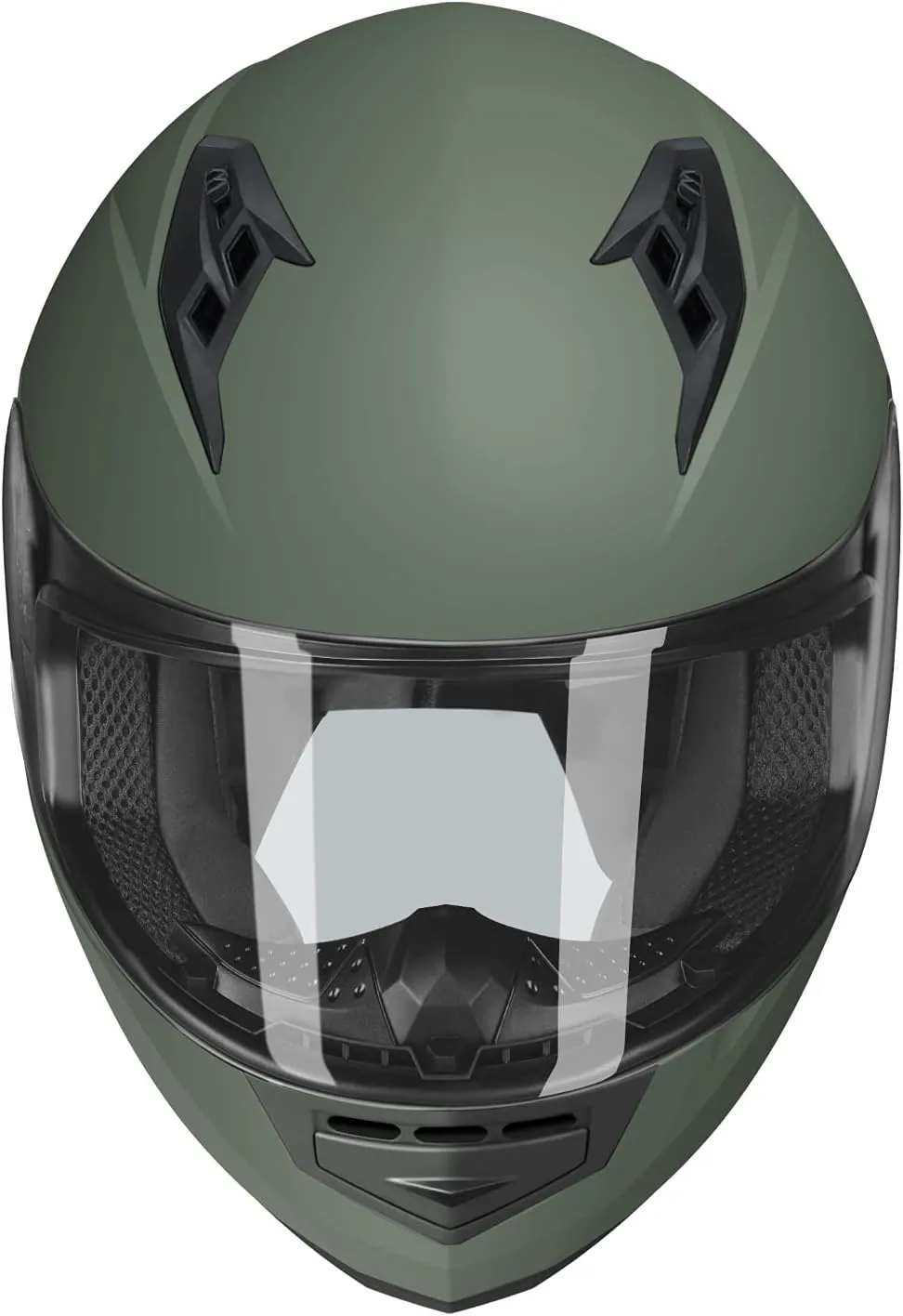 GLX GX11 Compact Motorcycle Helmet - Camo, Large - Full Face w/ Tinted Visor, DOT Approved