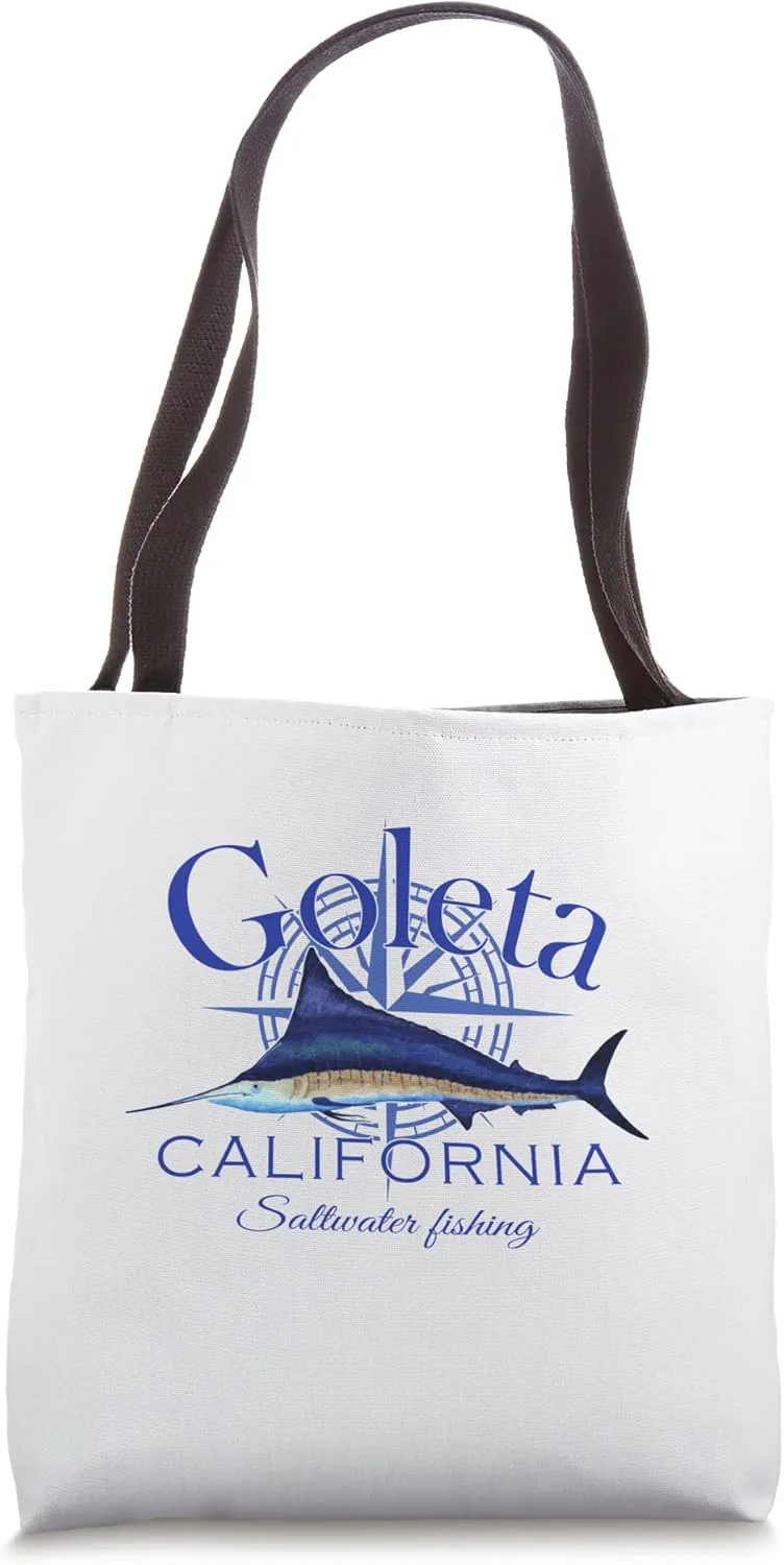 Goleta California Sailfish Billfish Marlin Saltwater Tote Bag