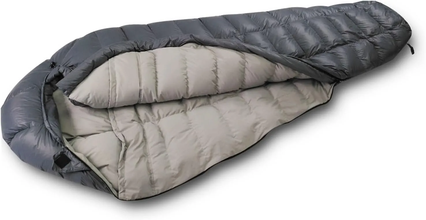 Goose Down Winter Sleeping Bag - Ultra Warm & Lightweight for Cold Weather Camping