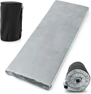 Goplus Memory Foam Camping Mattress, Portable Roll up Sleeping Pad w/Anti-Slip Bottom, Travel Bag, Single/Twin Waterproof Floor Mat, Guest Bed
