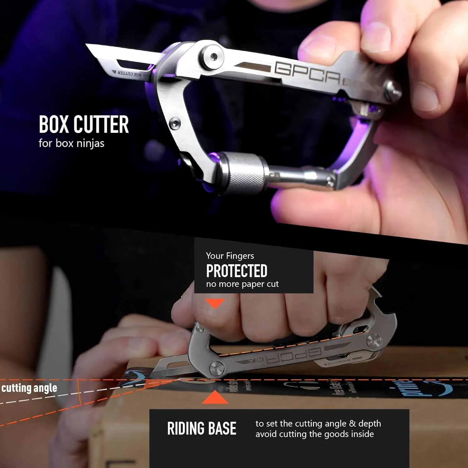 GPCA Carabiner PRO X Key – Multi-Tool Organizer, EDC Carabiner with Key Holder, Bottle Opener, Box Opener, Pry Tool, Screwdrivers, Durable Clip for Camping, Hiking, Everyday Carry, Adventure Gear