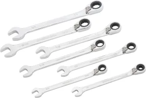Greenlee 0354-01 Combination Ratcheting Wrench Set, Standard, 7-Piece