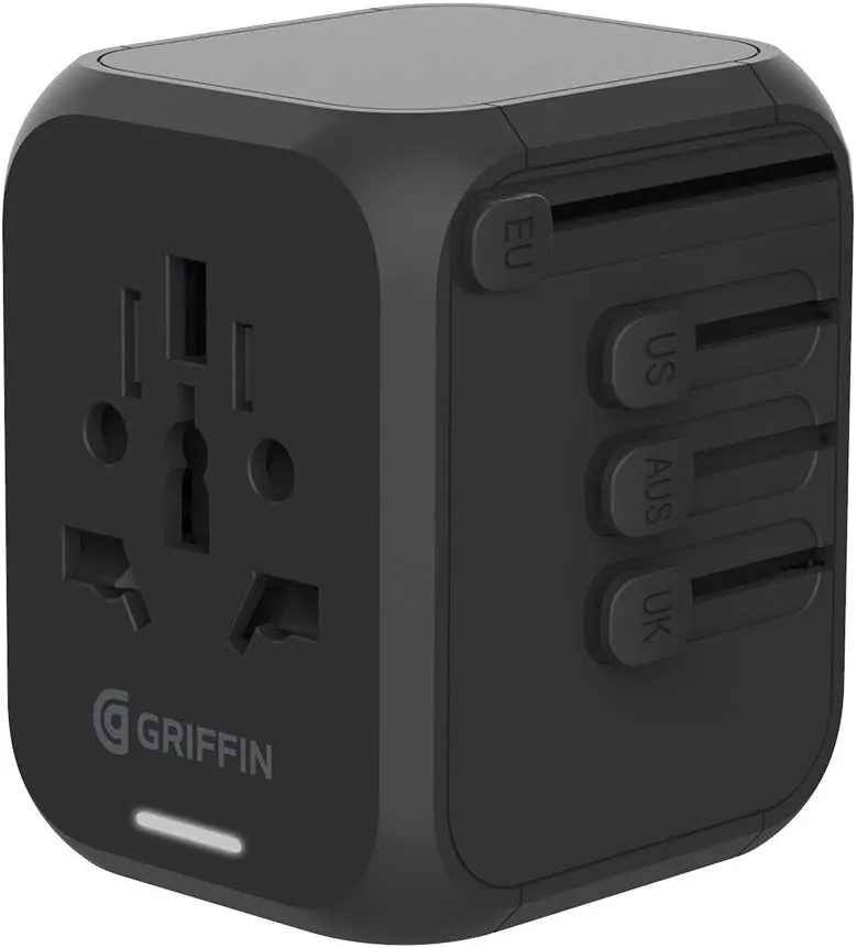 Griffin Powerblock 30W International Travel Adapter (GP-140-BLK)