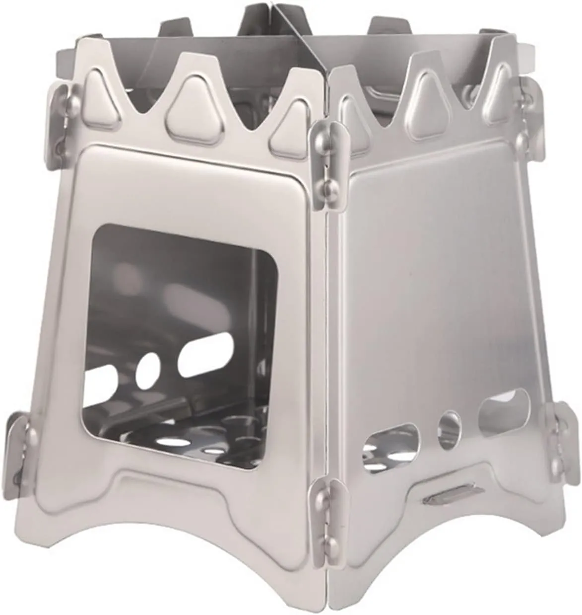 Grills Outdoor Lightweight Camping Wood Stove Portable Outdoor Folding Wood Stove Burning Picnic Alcohol Wood Stove Hiking