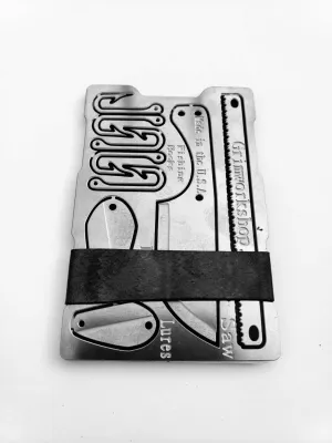 Grim Survival Multi Tool Wallet - EDC Wallet - Minimalist Wallet - Survival Wallet - wallet with tools
