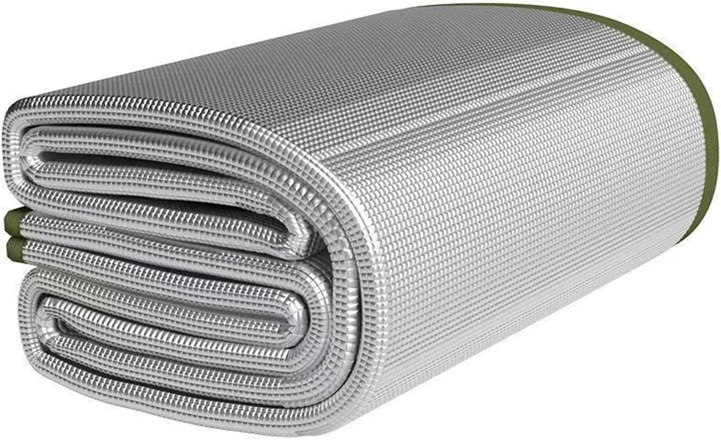 Ground Mat Camping Aluminum Sleeping Foam Mat, Insulating Thermal Waterproof Mat, Foldable Double-Sided Tent Aluminum Foil Pad for Camping Hiking Picnic, with Storage Bag