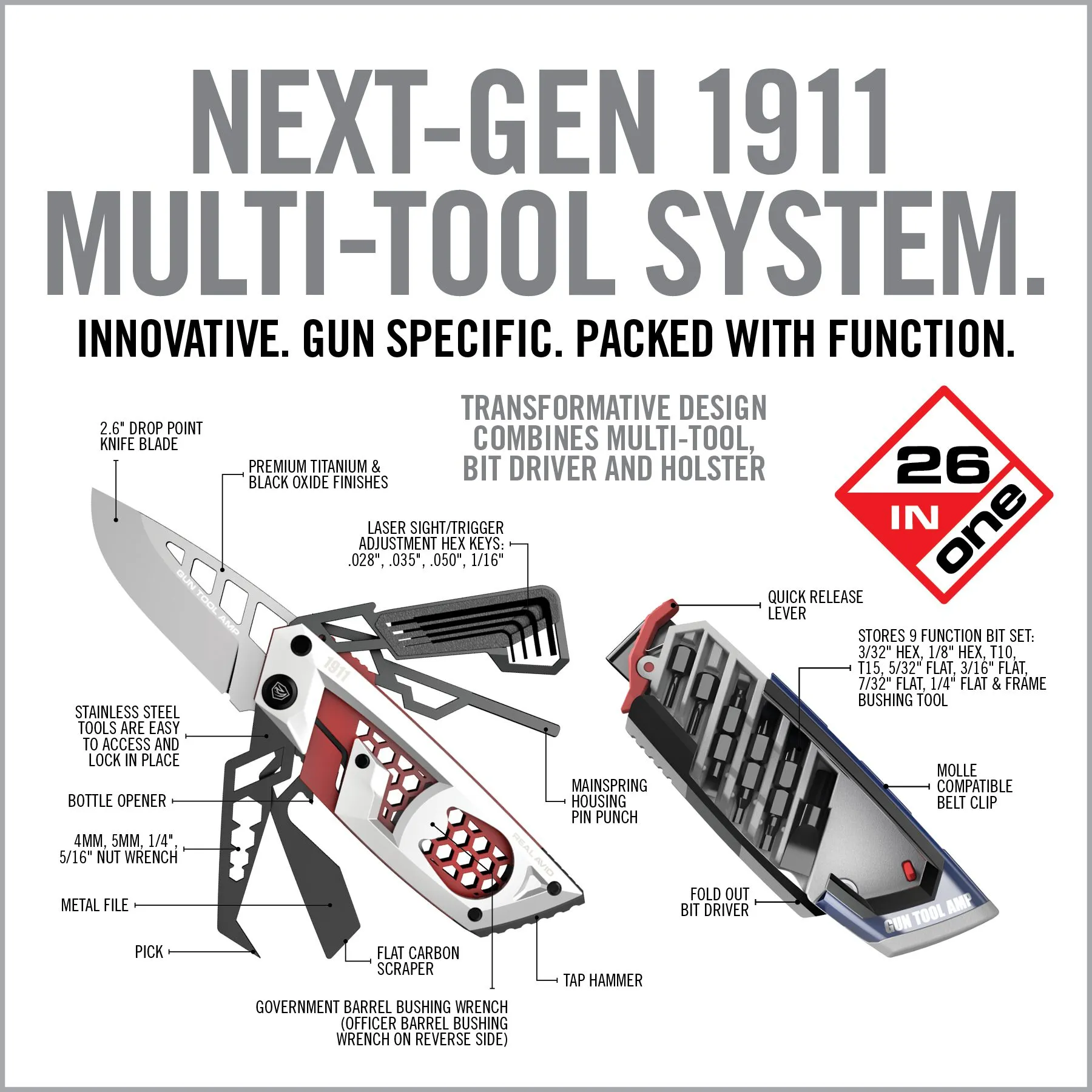 Gun Tool Amp® - 1911