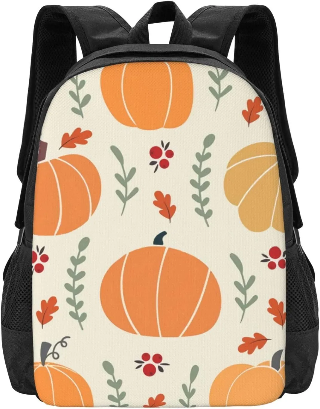 Halloween Autumn Pumpkin Lightweight Packable Backpack Travel Casual Large Capacity Daypack Foldable Backpack For Men Women