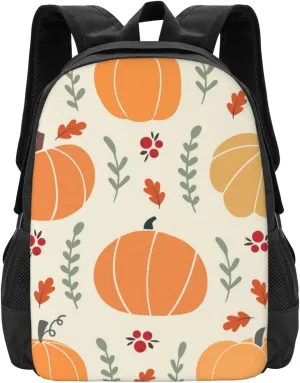 Halloween Autumn Pumpkin Lightweight Packable Backpack Travel Casual Large Capacity Daypack Foldable Backpack For Men Women