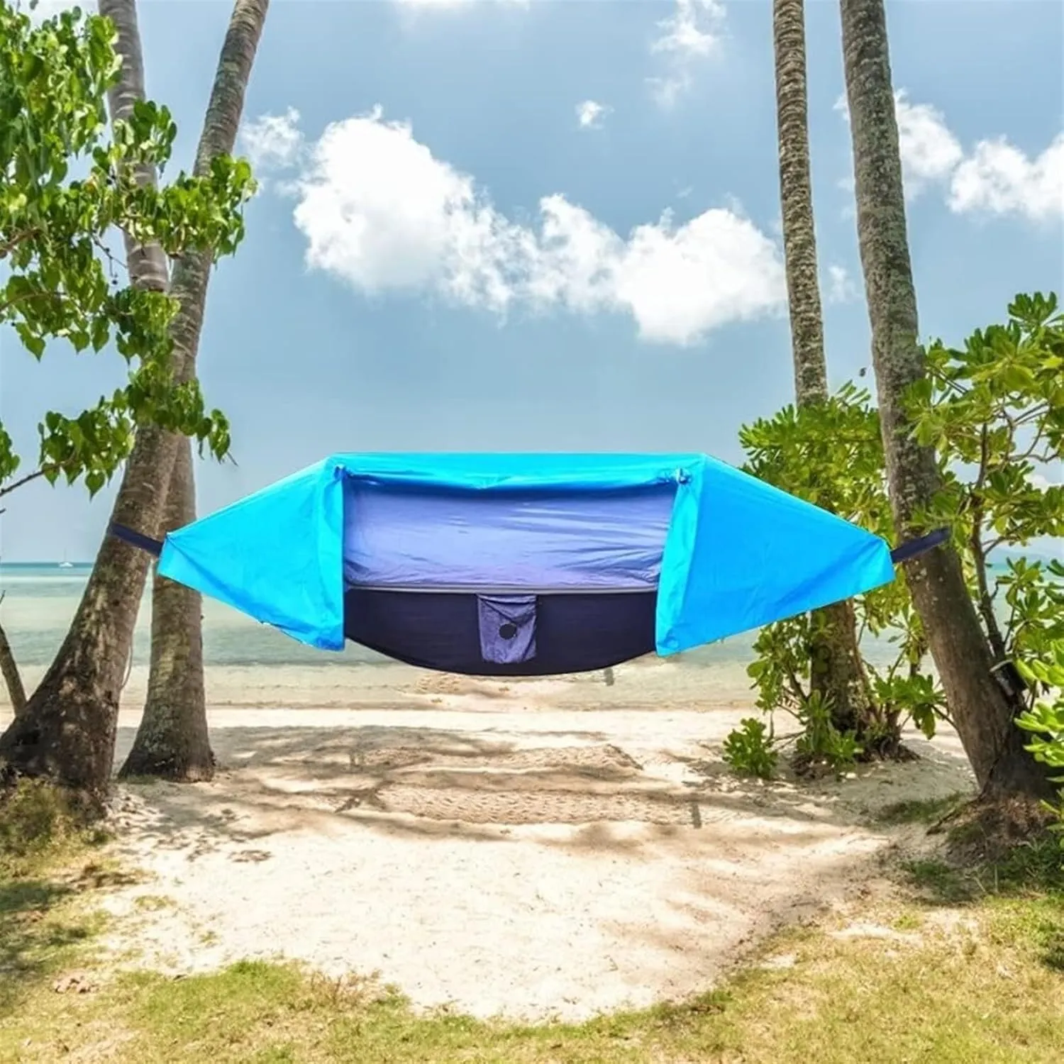 Hammock 270x140 Cm Camping Hammock Tent Portable Hammock with Mosquito Net Outdoor Lightweight Travel Portable Hammock