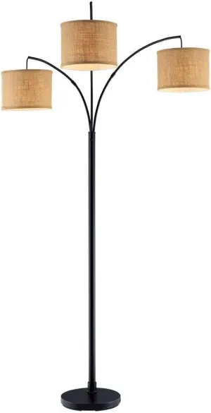 Hampton Bay 80 in. Antique Bronze 3 Arc Floor Lamp-AF40818AB