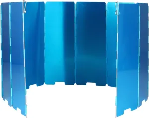 HANABASS 10Pcs Folding Stove Windshield for Camping Wind Screen for Backpacking and Outdoor Activities Space Saving Design Increases Heat Efficiency Wind Break