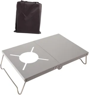 HANABASS Foldable Picnic Desk Stove Bracket Lightweight Travel Table for BBQ Camping