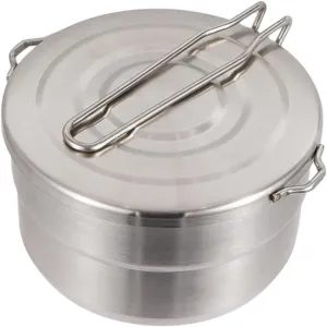 HANABASS Portable Folding Pot 1.5l Stainless Steel Camping Cookware Easy to Read Scale Design No-Stick Mountaineering Pot