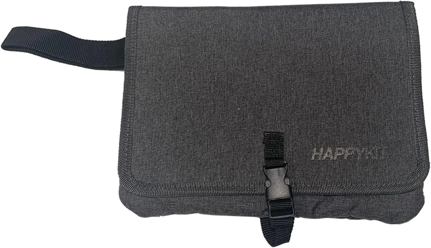 Happy Kit - Pouch with Lock and Accessories, 9.69 x 6.34 x 1.26 Kit for Travel and Home, Water Resistant Money Bag Organizer with Combination Lock, Portable Travel Bag