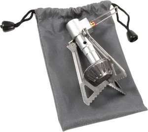 Happyyami 1Pc Portable Mini Stainless Steel Picnic Stove Safety Leak Outdoor Gas Cooker with Double Rings for Camping Hiking and Travel Compact Design for