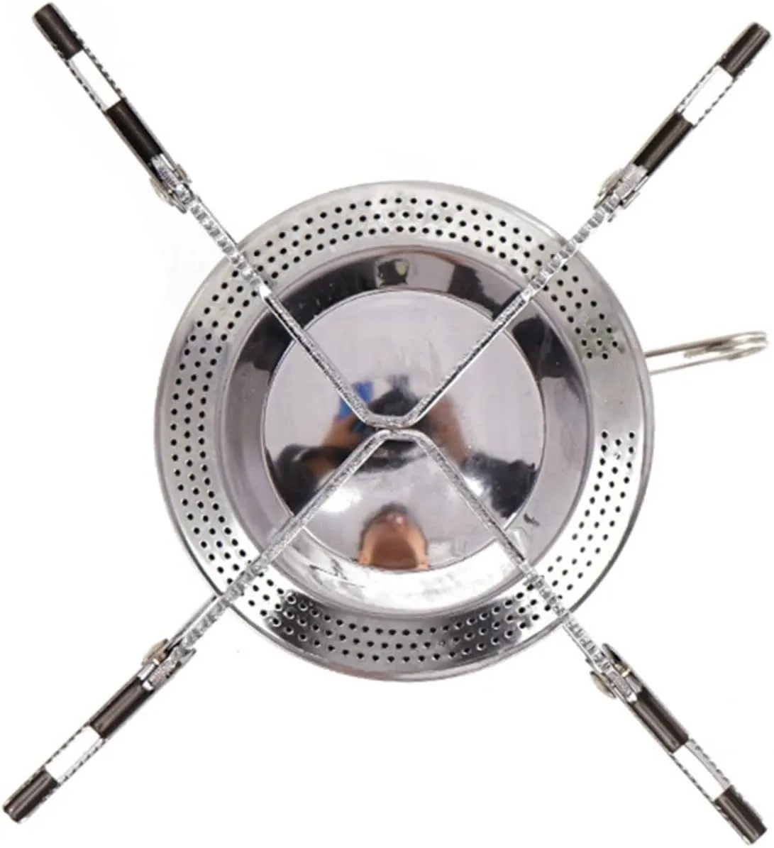 Happyyami Folding Stainless Steel Camping Stove Portable Outdoor Gas Burner for Hiking Fishing and Picnics Compact and Sturdy Metal Design for
