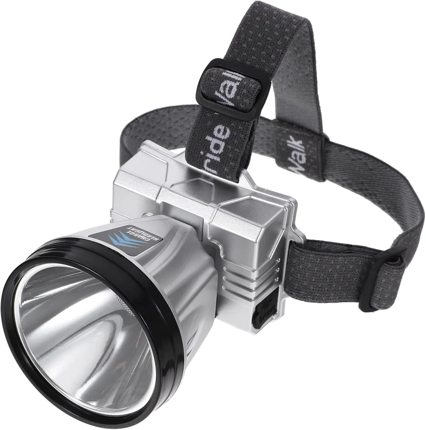 Happyyami Headlamp Flashlight 1200mah*2 Rechargeable Battery White Light Compact and Comfortable for Camping Hiking Working