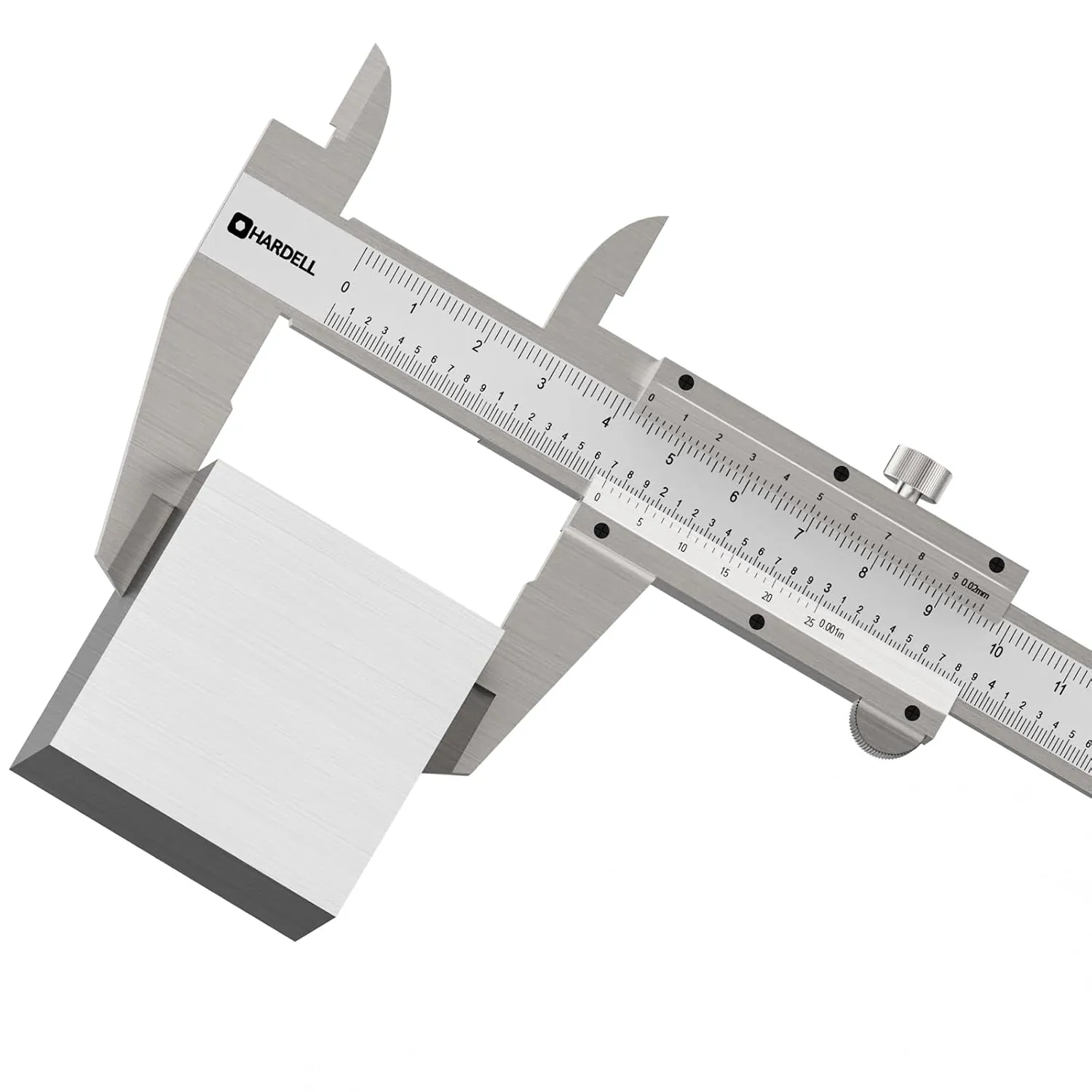 HARDELL Vernier Caliper 12 Inch Stainless Steel, High Precision Micrometer 0.02mm/0.001'', Accuracy 0.05mm Resolution, Dual Reading Scale Caliper Measuring Tool with Storage Case, for DIY/Household
