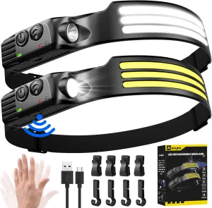 Head Torch Rechargeable3000 Lumens, condition new, open, scruffy box