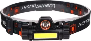 Headlamps Portable mini Powerful LED Headlamp USB Rechargeable Headlight Built-in Battery Waterproof Head Torch Head Lamp