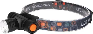 Headlamps Waterproof LED Headlamp Zoomable Headlight USB Rechargeable Head Flashlight Head Torch Bicycle Light