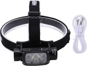 headslamp,Heads Flashlight Adjustable Angle IPX4 Waterproof Magnetic Absorption Typc C Charging Various Modes headslamp Flashlight