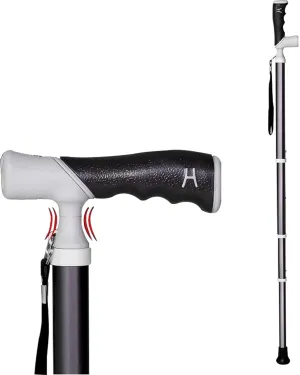Height Adjustable Cane Wonderful Cane 105Cm/41In Telescopic Blind Cane Folding Hiking Cane for Elderly and Mountaineers(A,38~105cm)