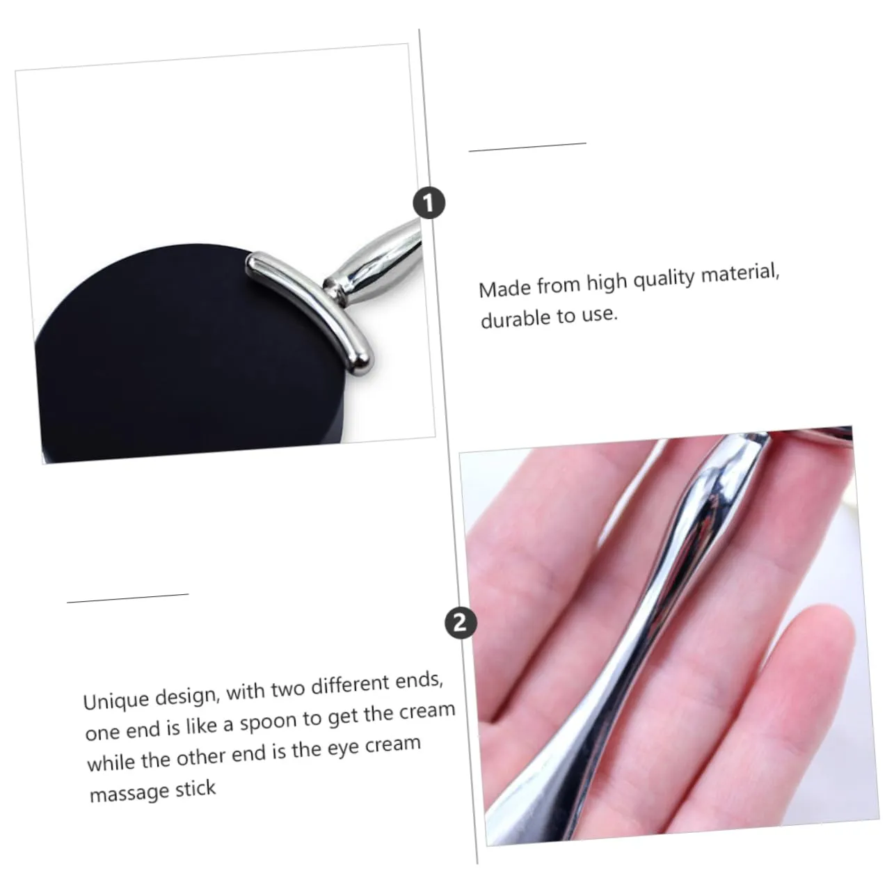 Hemoton 3 Sets Mini Eye Massager Roller T-stick for Dark Circles Relief Eye Skin Care Travel Size