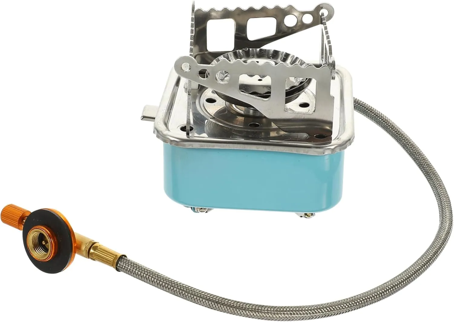 Hemoton Foldable Portable Gas Stove Compact and Lightweight Design for Outdoor Camping Hiking and Easy to Install and Operate Versatile Cooker with Screw for Picnics and Adventures
