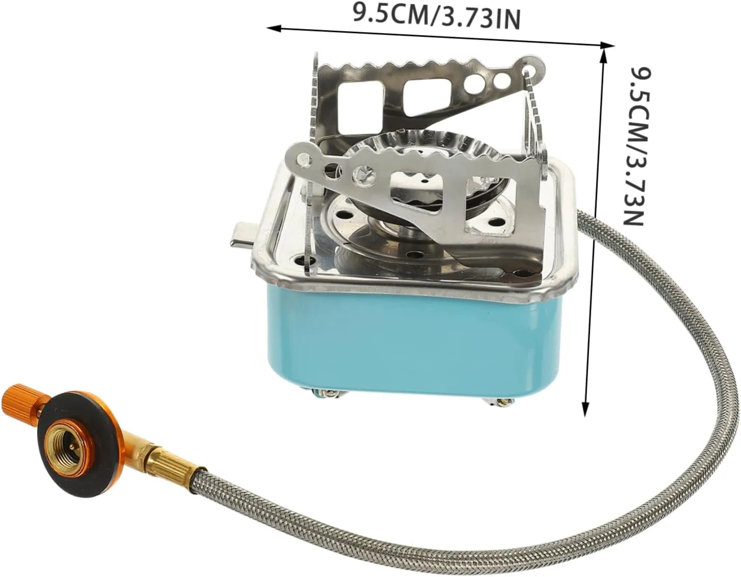 Hemoton Foldable Portable Gas Stove Compact and Lightweight Design for Outdoor Camping Hiking and Easy to Install and Operate Versatile Cooker with Screw for Picnics and Adventures
