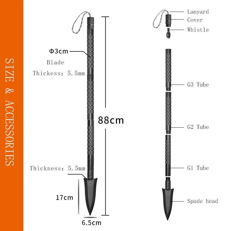 High Carbon Steel Multi-Tool - EDC Survival Gear