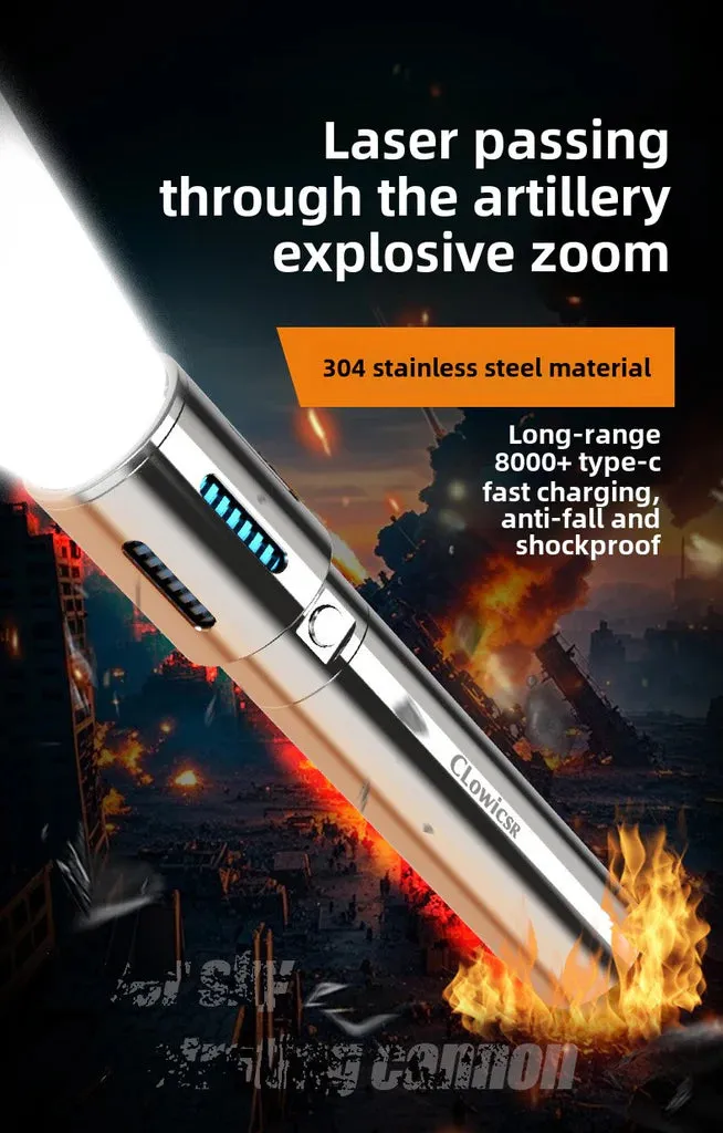 High-grade Stainless Steel 100000Lumens XHP70 Tactical Flashlight With 21700 Tesla Li-ion Battery 8-20 Hours High Endurance 9000M Long shot Waterproof