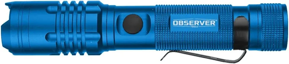High Lumen Utility Flashlight, Rear Magnet, LED, Rechargeable, Powerbank for Phone, AAA Adapter - Tactical, Military, Police Flashlight, 1200 Super Bright Lumens