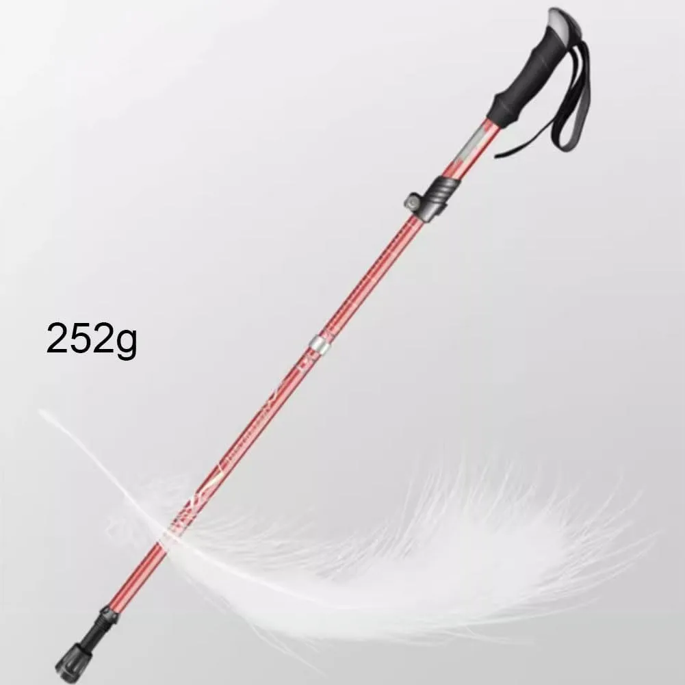 Hiking Poles For Men Walking Poles For Women Shock Absorption System Trekking Poles Telescopic Trail Running Poles Collapsible Ultralight Hiking Sticks For Senior Trekking, Backpacking, Hiking