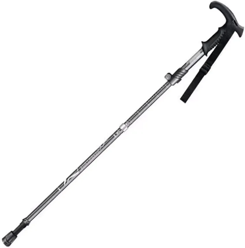 Hiking Poles For Men Walking Poles For Women Shock Absorption System Trekking Poles Telescopic Trail Running Poles Collapsible Ultralight Hiking Sticks For Senior Trekking, Backpacking, Hiking