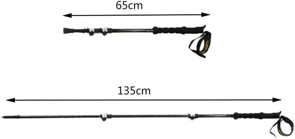 Hiking Poles, Trekking Poles, Adjustable Walking Sticks, Aluminum Alloy Trekking Sticks, Quick Lock System, Suitable for Hiking, Camping, Climbing, Outdoor