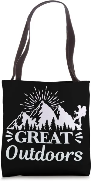 Hiking Saying, Mountain Lines, Alps Motif, Hiking. Tote Bag