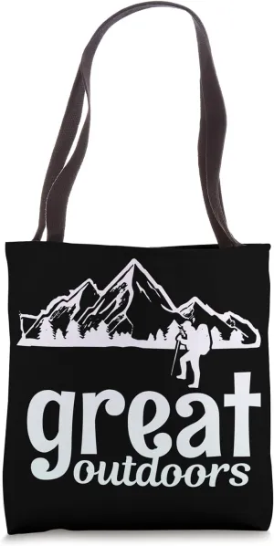 Hiking Saying, Mountain Lines, Alps Motif, Hiking. Tote Bag