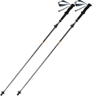 Hiking Sticks with EVA Grips- 5-Stage Telescopic, Collapsible, Shock-Absorbent Trekking Poles, 2 Pack