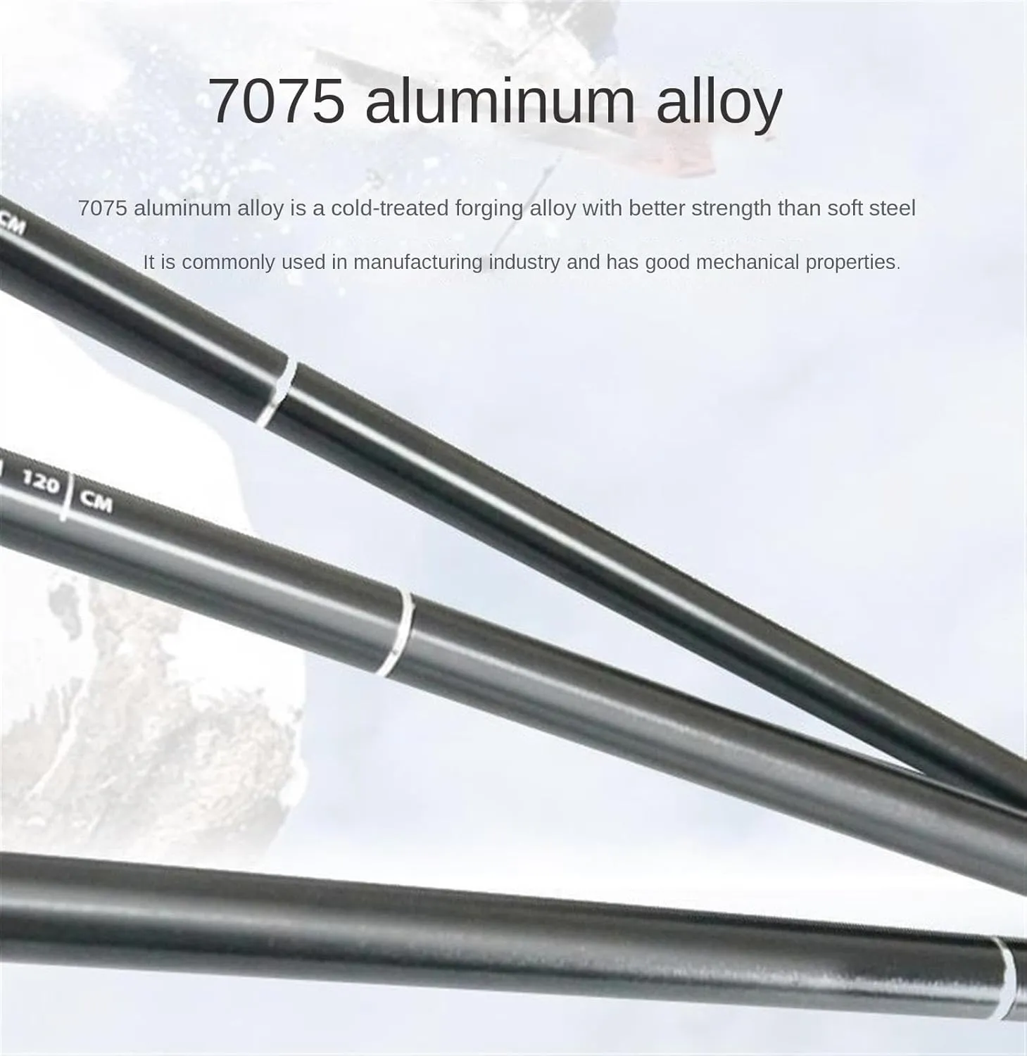 Hiking Trekking Poles Folding Trekking Hiking Poles Strong Walking Stick Lightweight Aluminum Alloy for Camping Hiking Sticks for Trekking