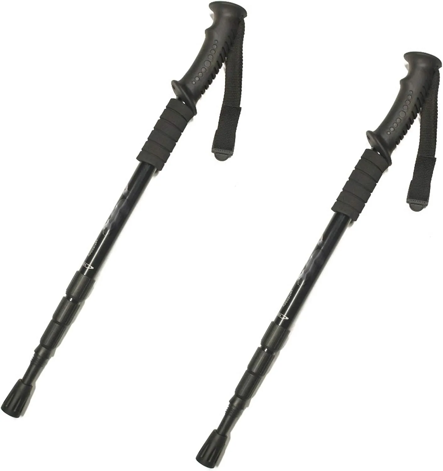 Hiking Trekking Poles, Retractable Trekking Trekking Poles, Adjustable 53-110Cm, Soft and Comfortable EVA Handle and Strong Grip Tip, Non-Slip High Strength
