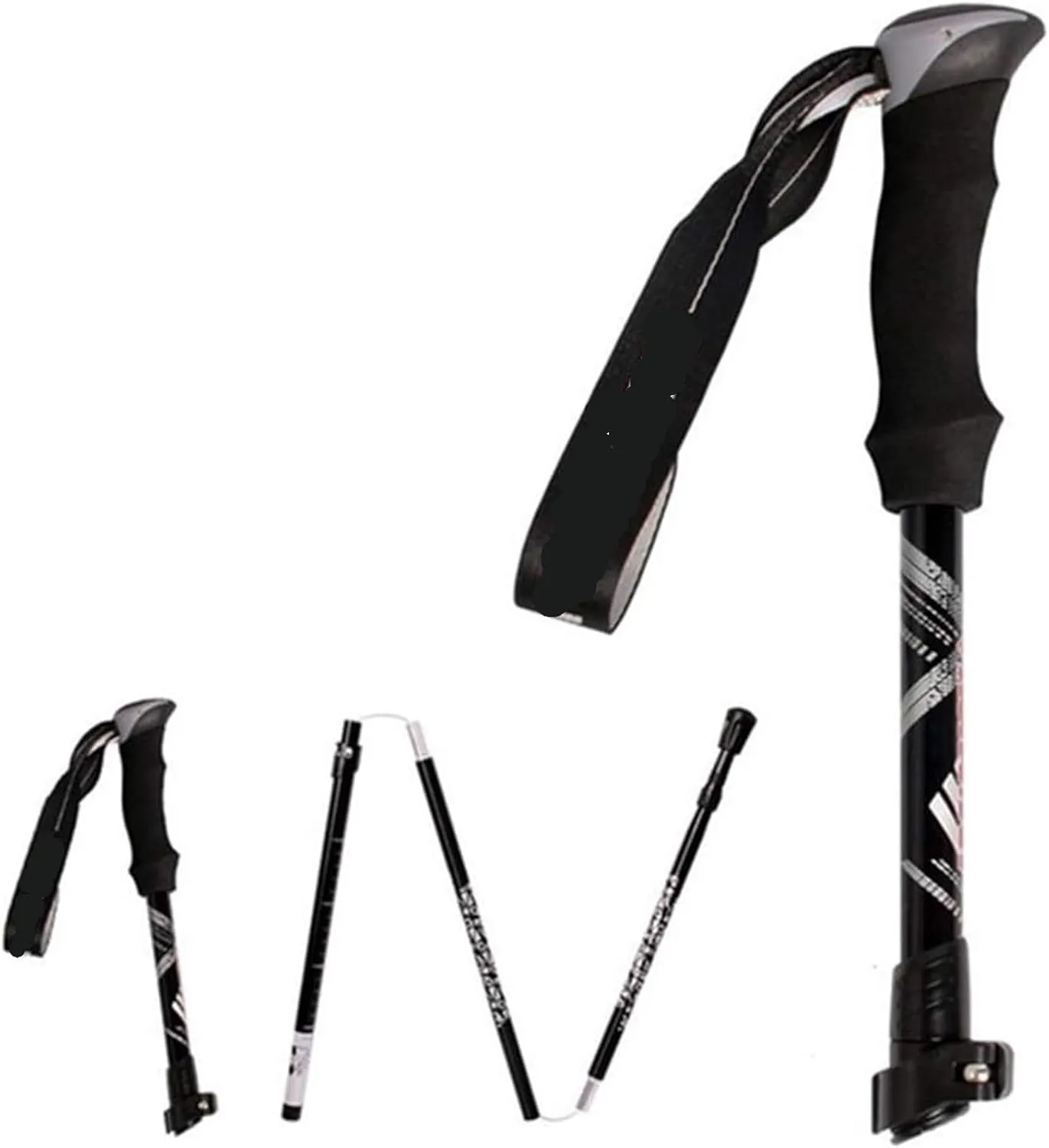 Hiking Trekking Poles Trekking Poles Adjustable Aluminum Alloy Hiking Walking Sticks Lightweight with EVA Foam Handle Hiking Sticks for Trekking