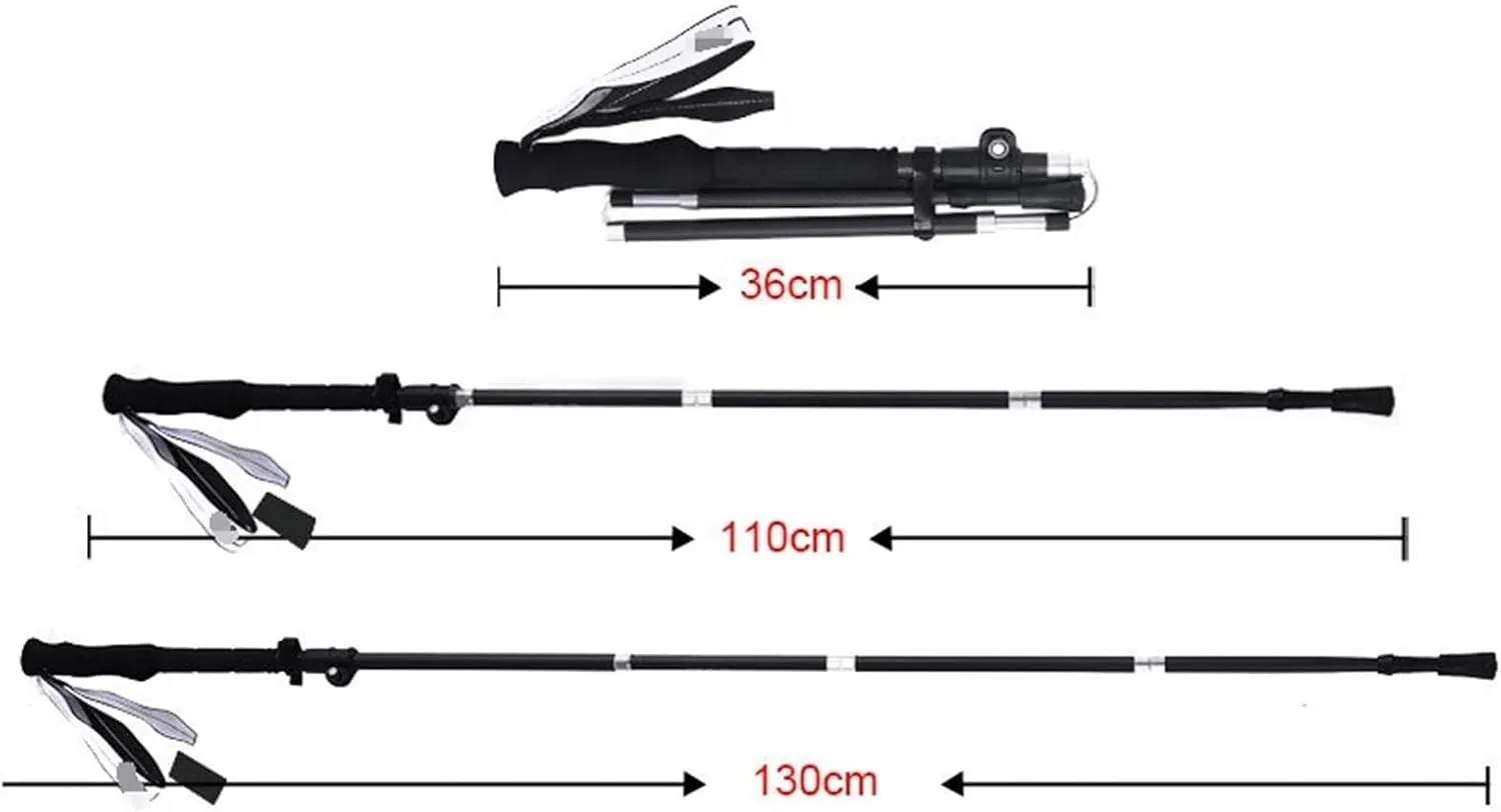 Hiking Trekking Poles Trekking Poles Lightweight Carbon Fiber Adjustable Hiking Poles Walking Sticks for Camping Hiking Sticks for Trekking